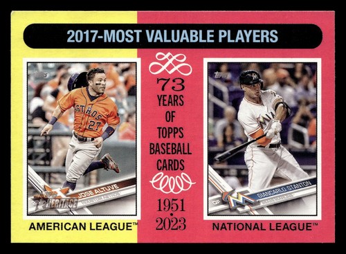 2024 Topps Heritage #210 Giancarlo Stanton / Jose Altuve | Baseball Ca