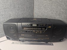 Vintage JVC PC-X95 Portable Stereo Boombox CD Dual Cassette AM/FM Tested