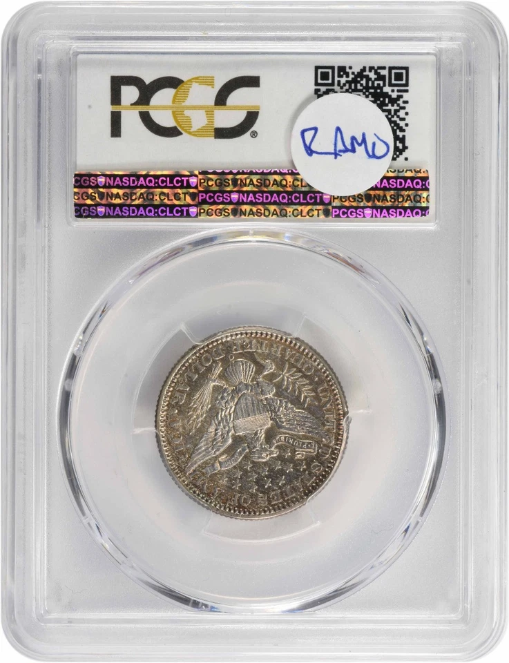 1902-O Barber Silver Quarter AU55 PCGS - Image 2 of 2