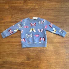 New Garanimals 18 Month Baby Girl Long Sleeve Sweatshirt Butterflies NWT