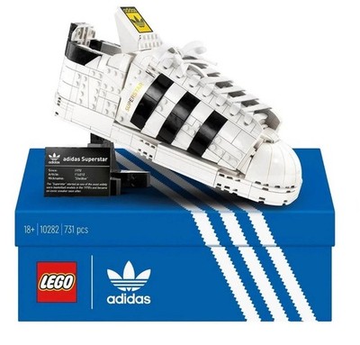 RARE Retired LEGO Adidas Originals Superstar Sneaker Shoe 10282 / Brand New