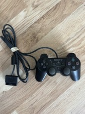Sony PS2 Wired Controller OEM DualShock PlayStation 2 Black Authentic Tested