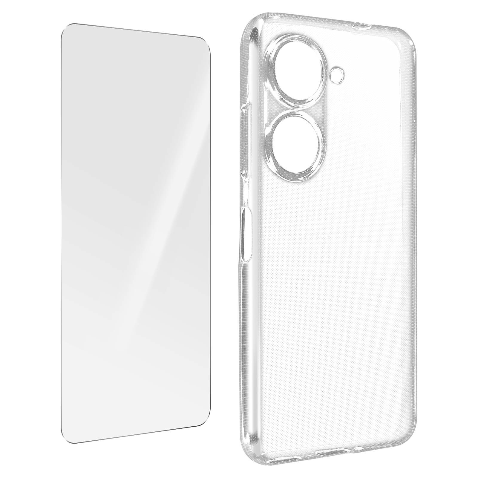 Coque silicone Asus Zenfone 9 en TPU premium avec son verre trempé haute résistance