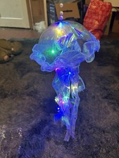 2 LED Jellyfish Night Light Multicolor Hanging Decor Color Changing Modern