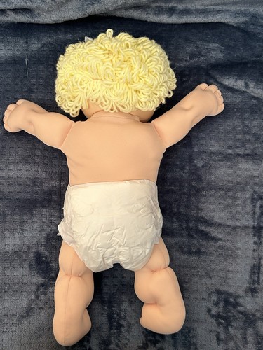 Vintage Cabbage Patch Kid HM 8 Lemon Loops HTF Dino Overalls BC Glasses - Picture 5 of 14