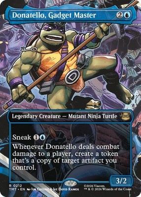 MTG: Donatello, Gadget Master - Foil - Borderless - Teenage Mutant Ninja Turtles