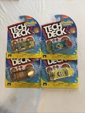 Tech Deck SPONGEBOB SquarePants Santa Cruz Nickelodeon 25 Yrs COMPLETE Set Of 4