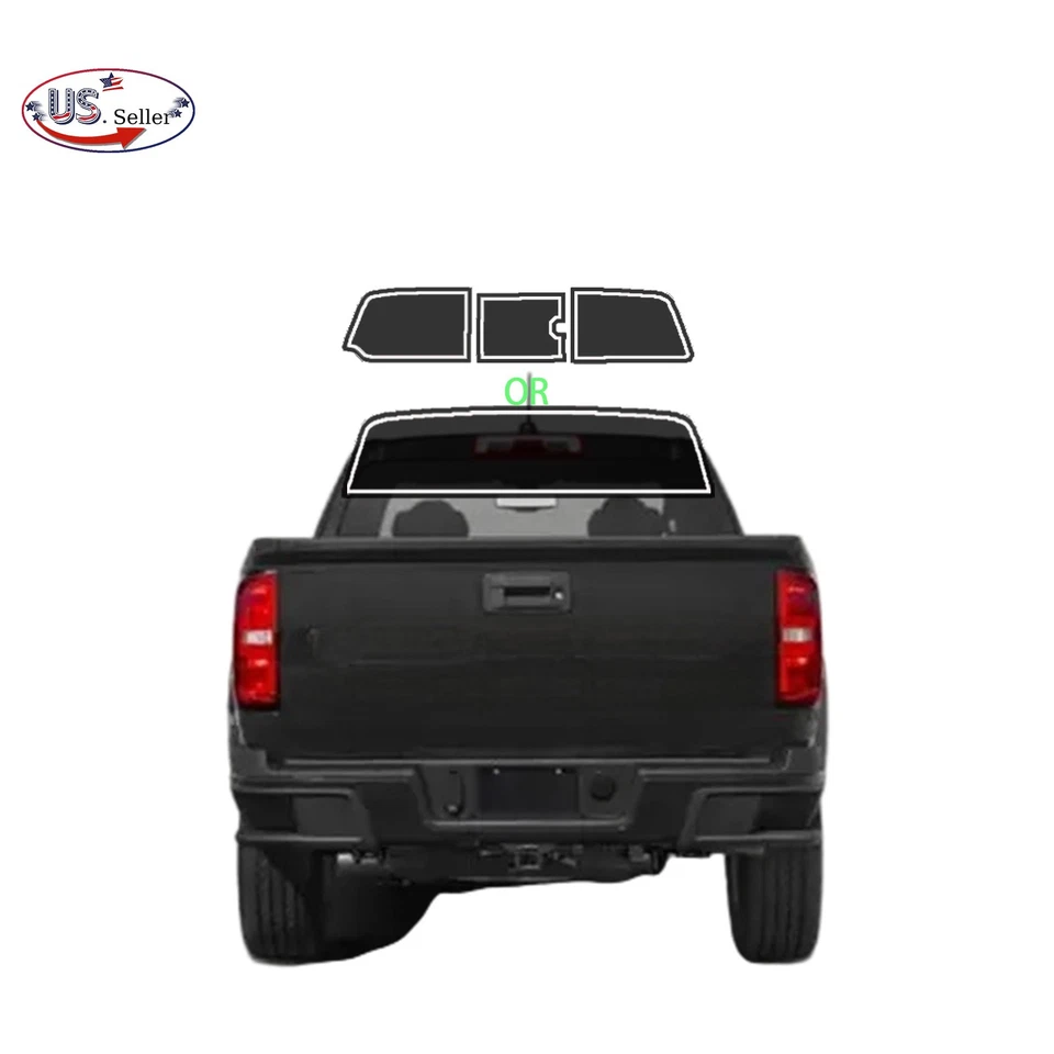 Kit de película de tinte de ventana de 2 capas precortada para Chevy Colorado 2015-2022 cabina extendida Foto 4 de 4