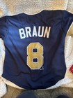 Vintage MLB Milwaukee Brewers Braun # 8 Baseball Jersey Youth X-Small 4/5 — photo 6