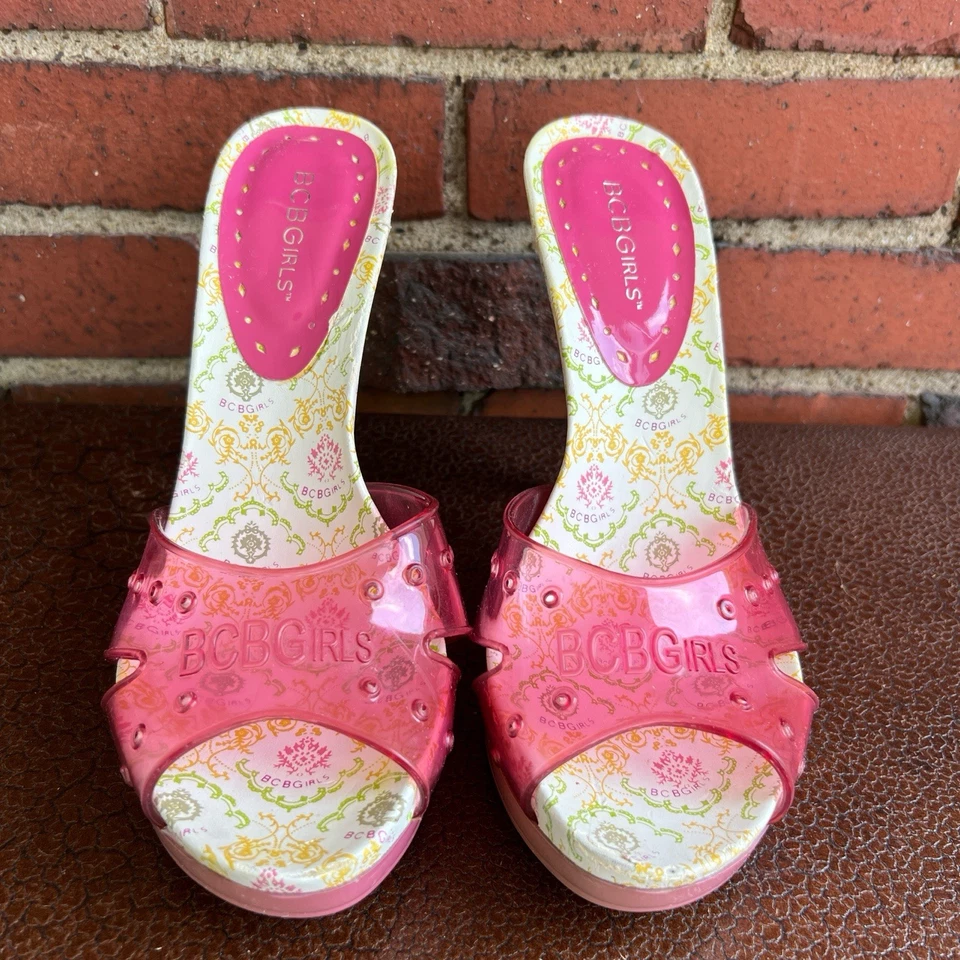 Y2K BCBGirls Calypso Bubblegum Rosa Tacones Mujer’s Talla 10 Foto 2 de 4