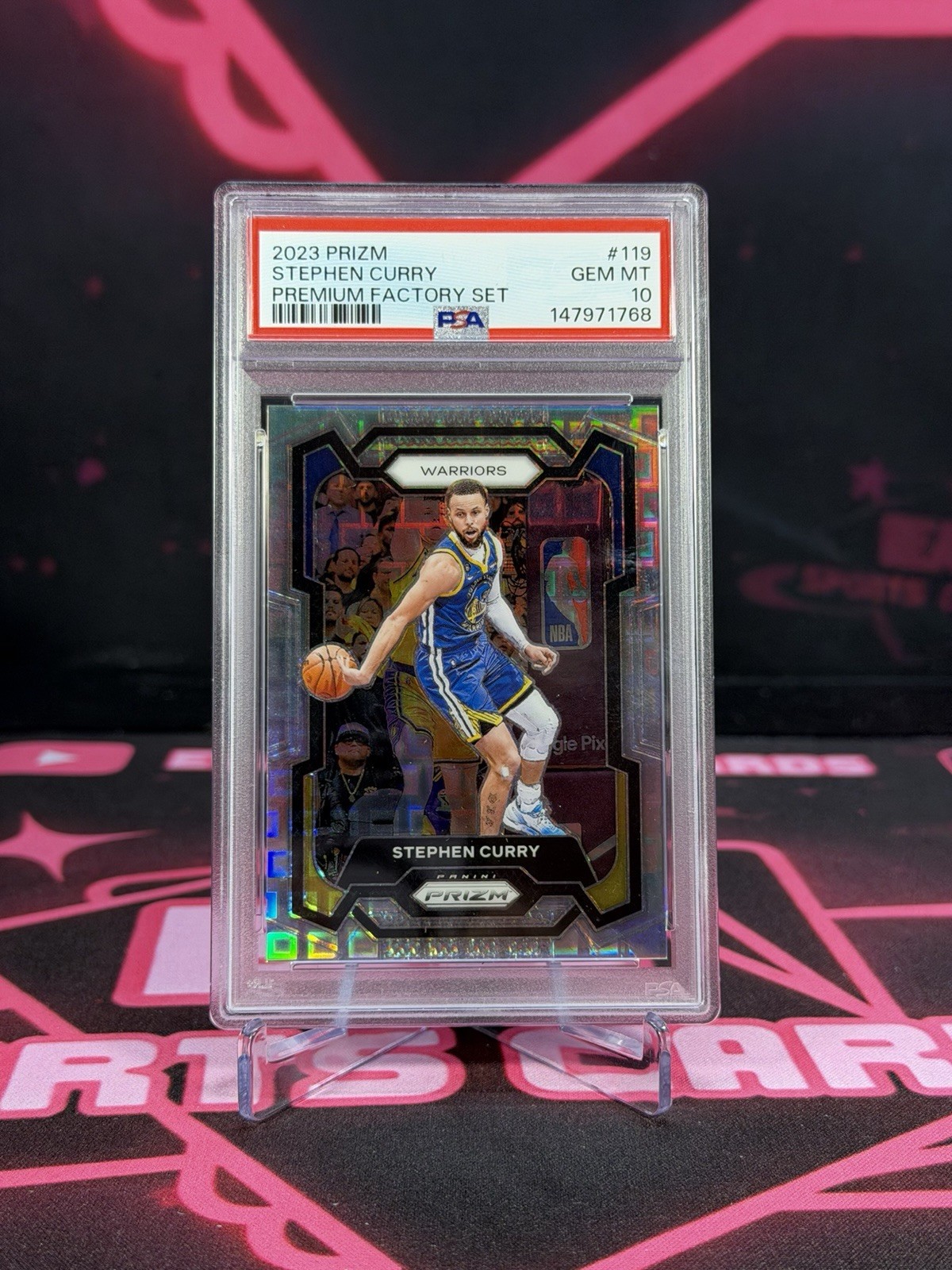 2023-24 Prizm Stephen Curry Premium Factory Set /150 PSA 10 #119 Warriors