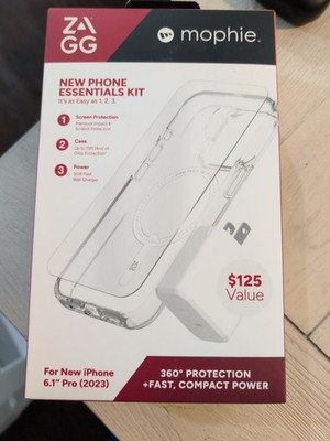 ZAGG/mophie New iPhone 15 Plus  Essentials Kit: 360 Protection +Compact Power