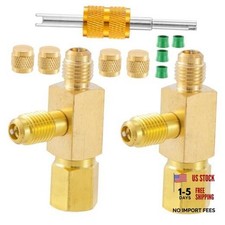 Quick Coupler Access Tee - 1/4"' Valves Core Quick Coupler with Tee Adapter