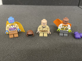 Lot of 3 LEGO Star Wars Obi-Wan Kenobi Young Anakin Skywalker Minifigures