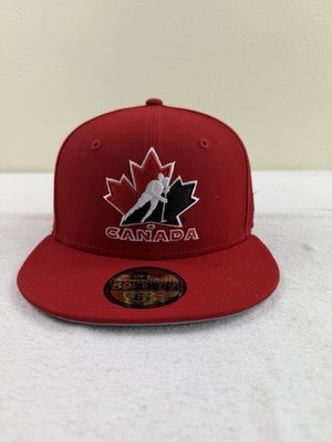 Authentic TEAM CANADA HOCKEY New Era 6 7/8 Olympic Red Adjustable