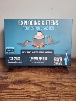 Exploding Kittens Deluxe Game - Recipes for Disaster Ultimate Collection Used 