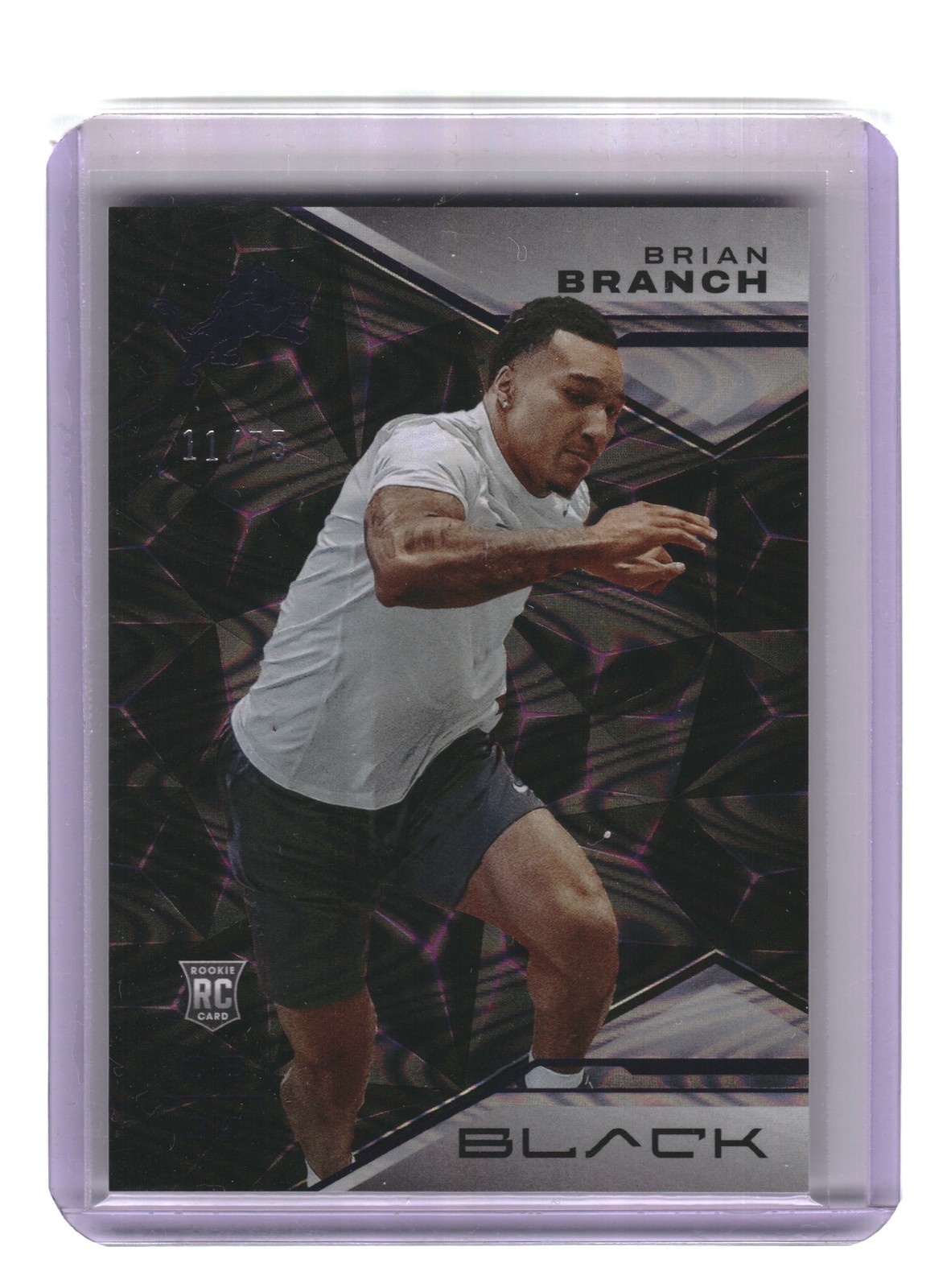 2023 Panini Black #189 Brian Branch Royal #/75