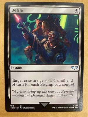MTG 1x Defile # 199 Universes Beyond Warhammer 40000 Magic the Gathering x1 NM