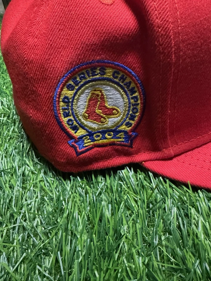 Кепка New Era 59FIVE Boston Red Sox размер 7,5 красная 2004 нашивка World Series 🌻🌱 - Изображение 4 из 4