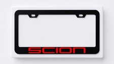 Scion Tc Red Racing Style Black Stainless-steel License Plate Frame