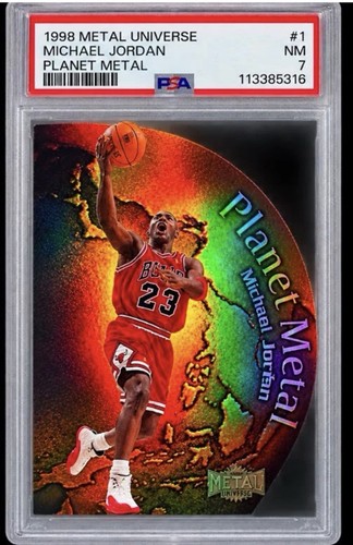 Michael Jordan #1 1998 Metal Universe Planet Metal card