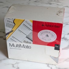 Vintage MultiMate 4.0 DOS Ashton-Tate Evaluation Copy Sealed 5.25" Rare Big Box