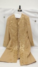 Vintage Kb Stella Louise Tapestry Floral Suit  Long Jacket 10   Dm