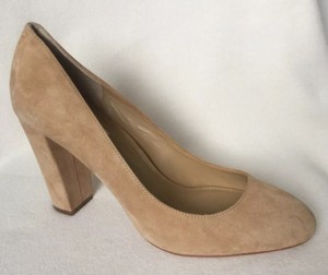 camel suede heels