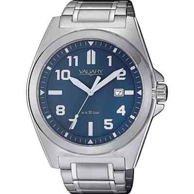 Vagary Explore Orologio Uomo Solo Tempo IB8-216-71 Acciaio Argento 43mm