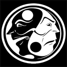 Anonymous Yin Yang Vinyl Decal / Sticker 2(TWO) Pack