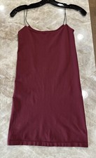 INTIMATELY FREE PEOPLE Seamless Short Mini Slip Dress Bodycon Pomegranate XS/S