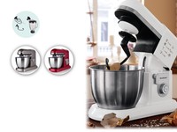 Professional Food Processor And Blender 6.3l Silvercrest Red, White, Grey 1300w Professional Food Processor And Blender 6.3l Silvercrest Red, White, Grey 1300w