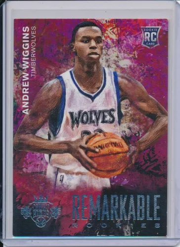ANDREW WIGGINS 2014-15 PANINI COURT KINGS REMARKABLE ROOKIES RC #6 WARRIORS