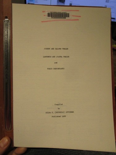 FESLER Family History Genealogy Book Hilda Buchholz Offineer Wayne County Ohio - Picture 2 of 24