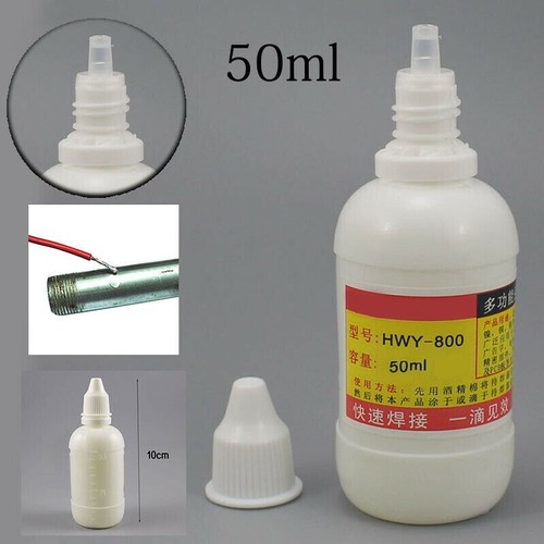 50ml Stainless Steel Flux Soldering Paste Liquid Solder Tool Quick Welding New - Picture 4 of 22