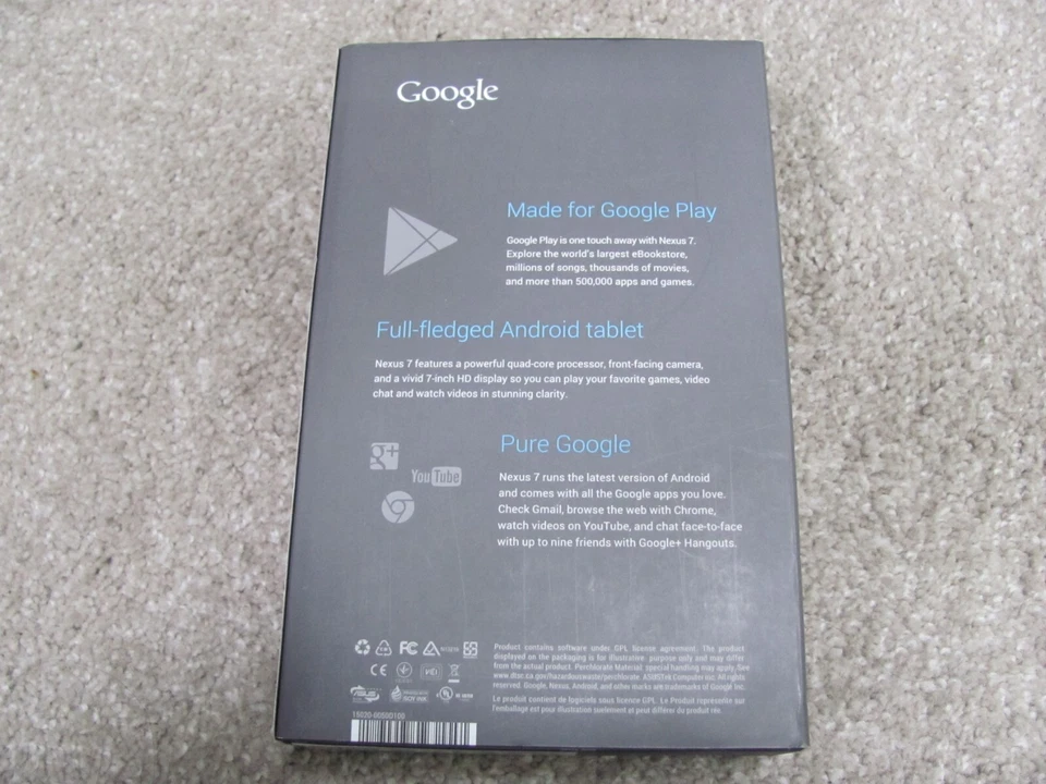 Asus NEXUS7C Google Nexus 7 4G LTE Tablet 7" 32GB 1 GB RAM Android 4.1 Bluetooth - Image 3 of 4