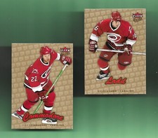 BOTH! ANDREW LADD/MIKE COMMODORE-CAROLINA HURRICANES! 06-07 GOLD MEDALLIONS