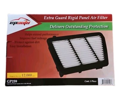 EPAuto Extra Guard Rigid Panel Air Filter GP259; Replacemt Honda  #17220-5PH-A00