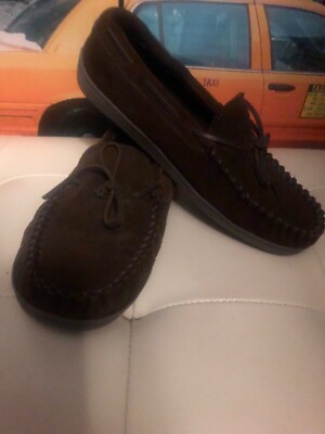 Minnetonka Dark Brown Leather Moccasin Slip-Ons 775x775-798-3.jpg main image 3
