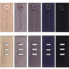 10 Pieces Waistband Extenders 2 Types Elastic Button Pants Hook Men Women
