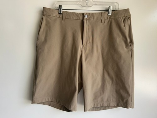 Lululemon Commission Shorts Relaxed Warpstreme Men's Size 36 Khaki Tan