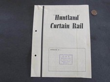 Huntland Curtain Rail Catalogue Booklet Distributor C.A.V. Sales Melbourne