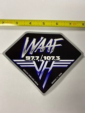 Van Halen WAAF Sticker Rare Promo Eddie Van Halen
