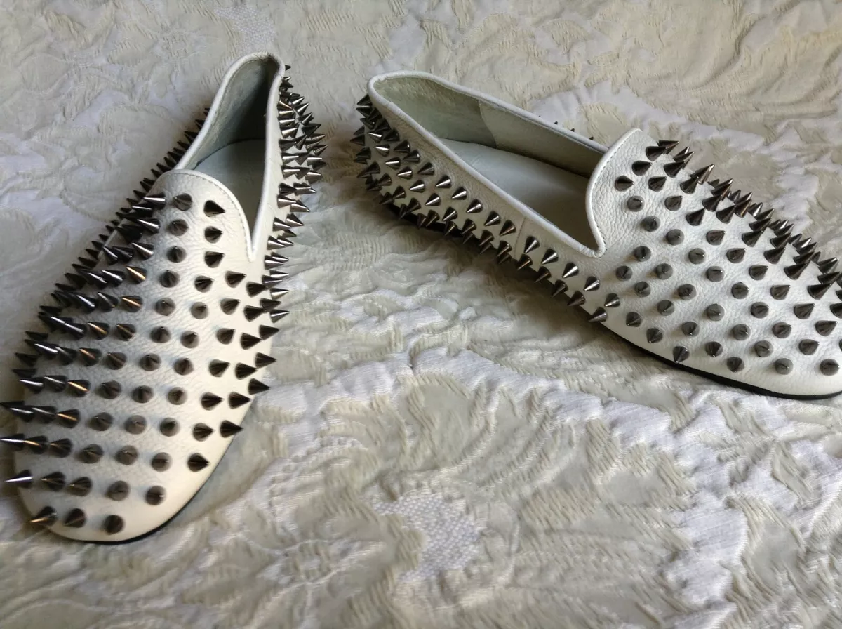 White spike hotsell loafers