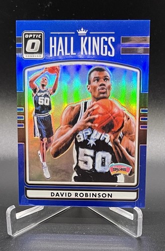 2016-17 DAVID ROBINSON SPURS DONRUSS OPTIC HALL KINGS #14 BLUE PARALLEL /49 HOF - Picture 4 of 7