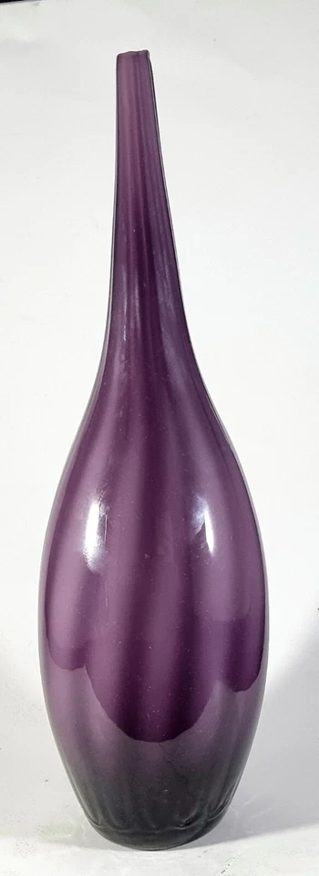Purple Vintage Swirl Single Flower Vase Art Deco Psychedelic - Image 3 of 4