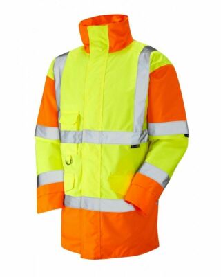 Hi Vis Jacket - LEO TAWSTOCK A01 2 Tone Yellow/Orange Waterproof Jacket Class 3