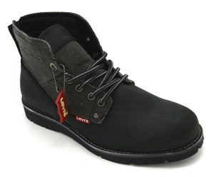 levi's jax leather chelsea boot in black