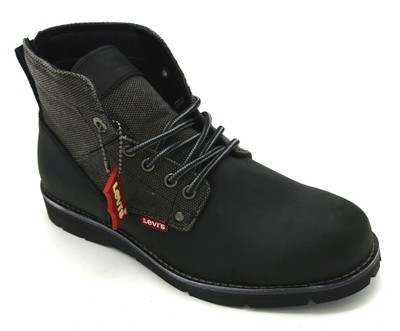 levi's jax leather chelsea boot in black