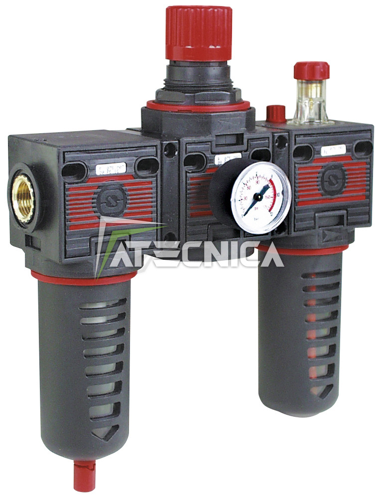 FILTRO CON SCARICATORE CONDENSA REGOLATORE DI PRESSIONE FIAC 920/11 240 L/MIN